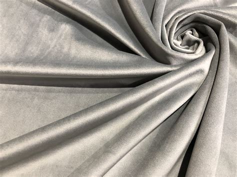 silver velvet upholstery fabric